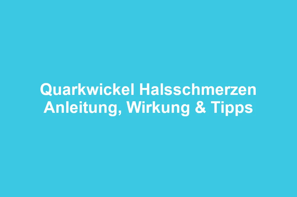 Quarkwickel definition wirkung